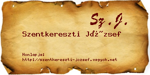 Szentkereszti József névjegykártya