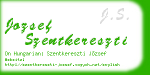 jozsef szentkereszti business card