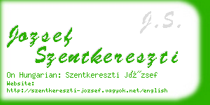 jozsef szentkereszti business card